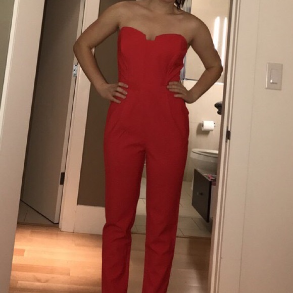 adelyn rae red jumpsuit